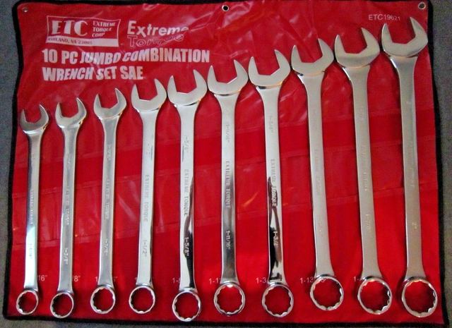 10 Pcs Combination Wrenches Set