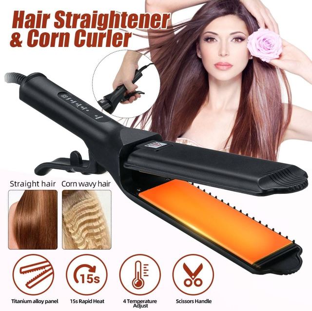 2 In 1 Hair Straightener & Curler