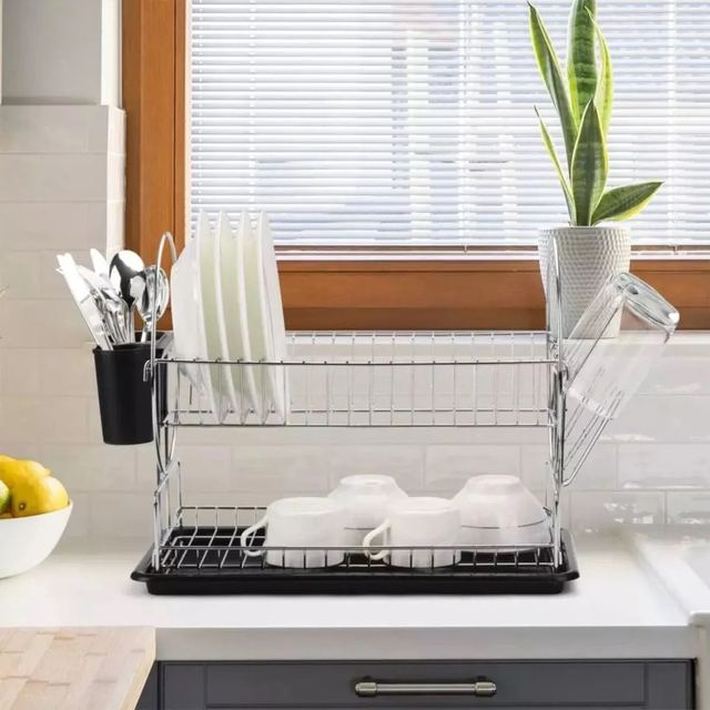 2 Tier Dish Drying Rack