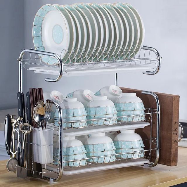3 Layer Dish Drain Rack