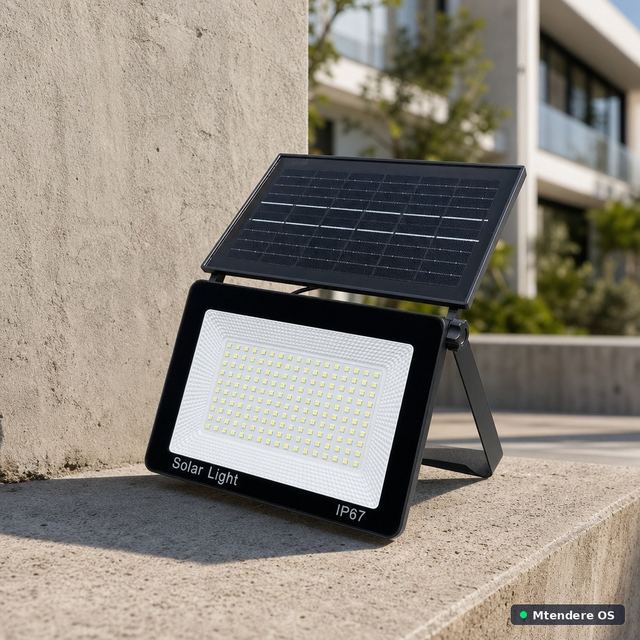 30W Solar Sensor Floodlight