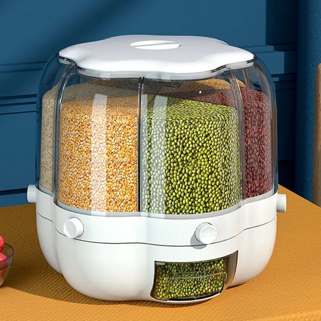 360° Rotating Grains Storage Boxes