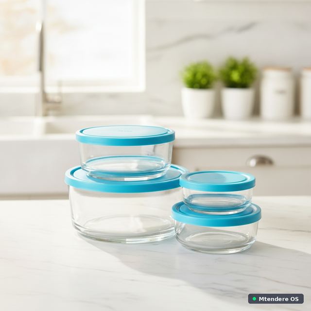 4-Piece Glass Storage Set