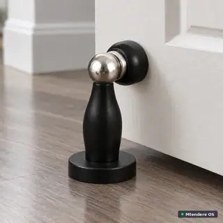 Black and Silver Door Stopper
