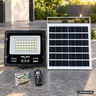 Solar LED Floodlight with Panel
