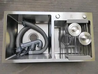 Dual-Basin Stainless Steel Sink