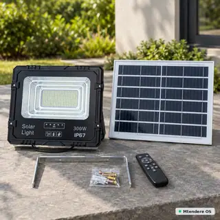 Solar LED Floodlight with Separate Panel