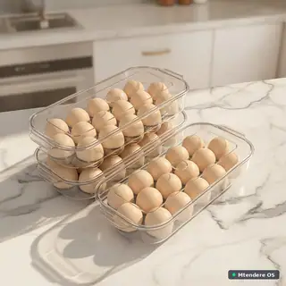 Stackable Clear Egg Organizer