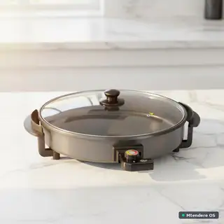 Versatile Electric Skillet with Glass Lid
