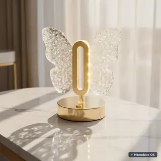 Elegant Crystal Butterfly LED Lamp