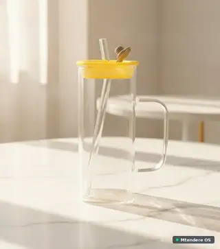 Sunny Glass Straw Tumbler