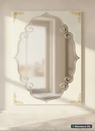 Elegant Ornate Gold Wall Mirror