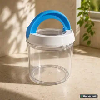 Clear Glass Storage Jar