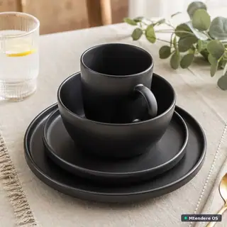 Black Dinnerware Display Pieces