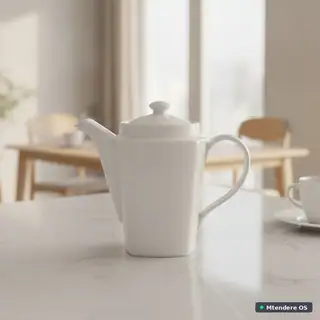 White Lidded Serving Pot