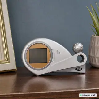 Silver Decorative Table Clock