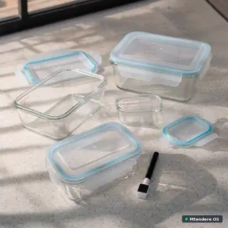 Four-Piece Glass Container Set