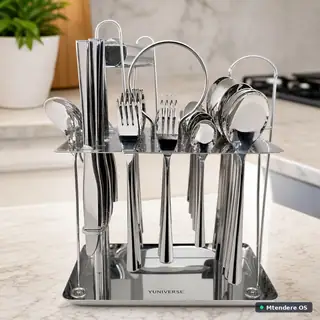 YUNIVERSE Cutlery Set with Stand