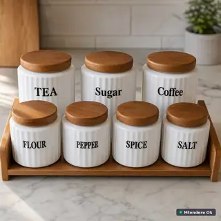 Seven-Piece Kitchen Canister Set