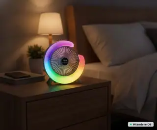 Colorful LED Desktop Fan