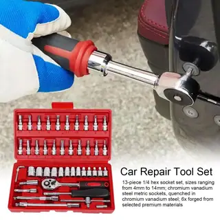 46 Pcs Car Repair Socket Set