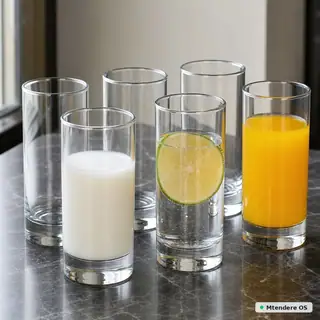 Clear Glass Tumbler Set