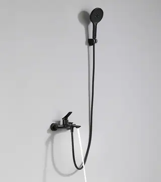 Black Bathtub Shower Mixer Set