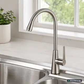Gooseneck Single-Handle Kitchen Faucet