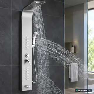 Overhead and Handheld Shower Panel
