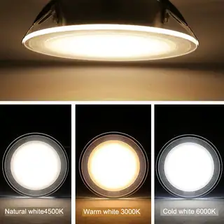 Recessed Glass LED Panel Downlight - Round