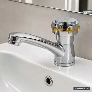 Chrome Single-Hole Basin Tap