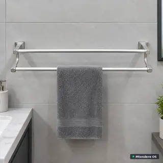 Silver Double Towel Rail