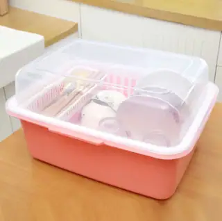 Plastic Dish Drainer With Cover