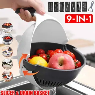 9 In 1 Vegetable Slicer & Drainer