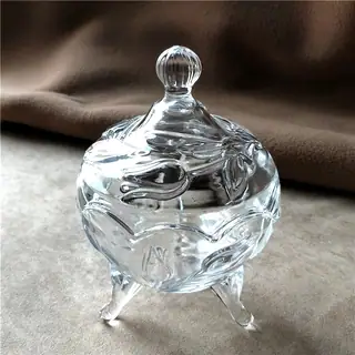 Exquisite Crystal Glass Sugar Jar