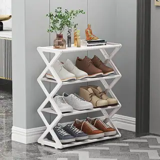 X-Shaped Shoe Rack