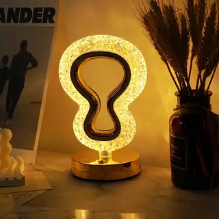 Luxury Crystal Desk Lamp - Hourglass
