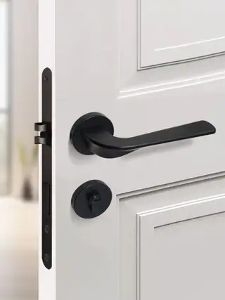 Modern Black Minimalist Door Lock