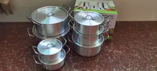7 Piece Aluminum Pots Set