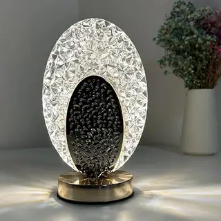 Luxury Crystal Desk Lamp - Oval