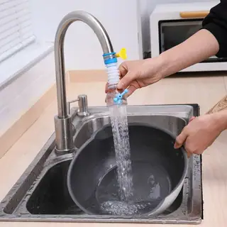 High-Rise Swivel Faucet + 360° Filtered Extension
