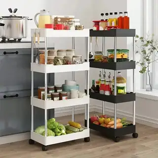 4 Tier Kitchen Wire Rack/Trolley