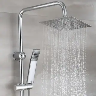 Overhead Rainfall Shower Set - Square Showerhead