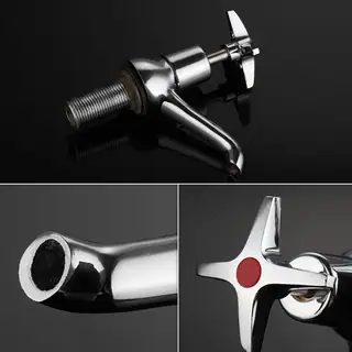Chrome Finish Pillar Tap