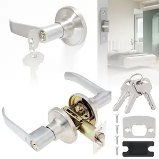 Interior Door Handle Lock - Round Rose