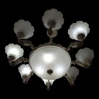 Nordic Glass Flower Ceiiling Light