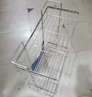 2 Tier Stainless Steel Kitchen Rack