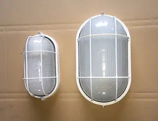 White Oval LED Bulkhead Light