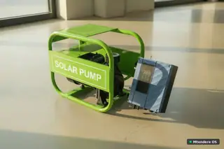 Green Portable Solar Water Pump
