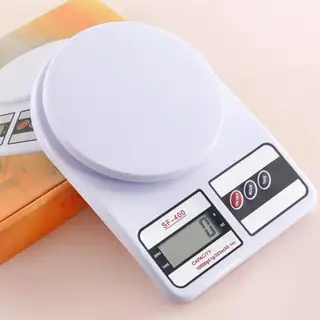 Precision Digital Kitchen Scale - White Control Panel